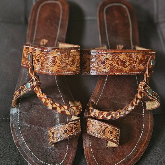 Custom leather sandals - Picture 1 of 3